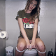 A pretty Italian girl farts and takes a shit while sitting on a toilet. She wipes her ass when finished. Presented in 720P HD. 122MB, MP4 file. About 10 minutes.